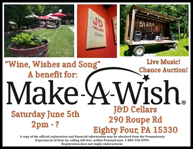 Wine, Wishes and Song – A Benefit For Make-A-Wish!
