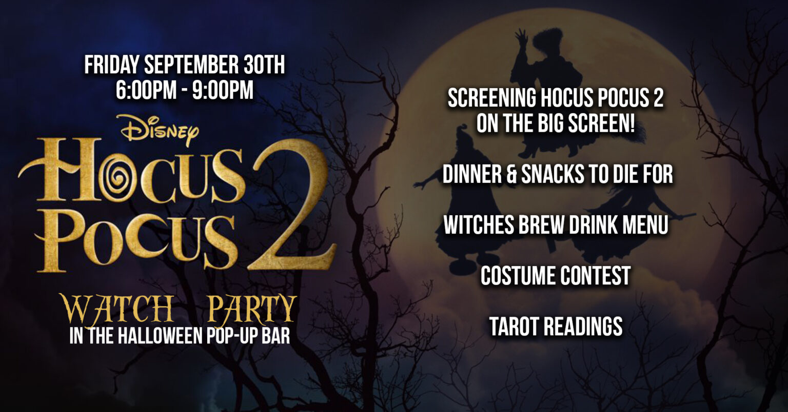 HOCUS POCUS 2 WATCH PARTY IN THE HALLOWEEN POP UP BAR! J&D Cellars